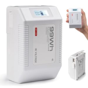 VILTROX V-Mount Battery 99Wh(6700mAh) 14.8V V-Lock Battery Support PD USB-C Fast Charger
