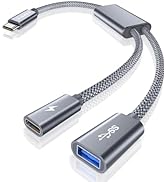 USB C to SD Card Reader,Type-C Micro SD Memory Card Adapter,SD/TF Photo Viewer for iPhone 15 Pro ...