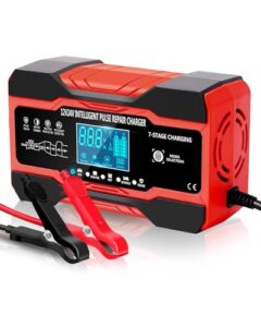 Lulizar 12V/10Amp Car Battery Charger with LCD Screen