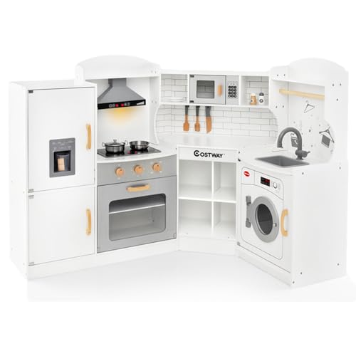 COSTWAY Kids Corner Play Kitchen