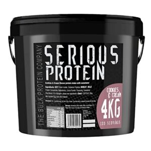 The Bulk Protein Company – SERIOUS PROTEIN – Protein Powder – 4kg – Low Carb – Supports Lean Muscle Growth – Recovery Supplement