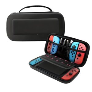Betron Shock Proof Switch Carry Case Compatible with Nintendo Switch and Switch OLED - Protective Hard Shell Travel Case Pouch for Nintendo Switch Console and Switch Accessories