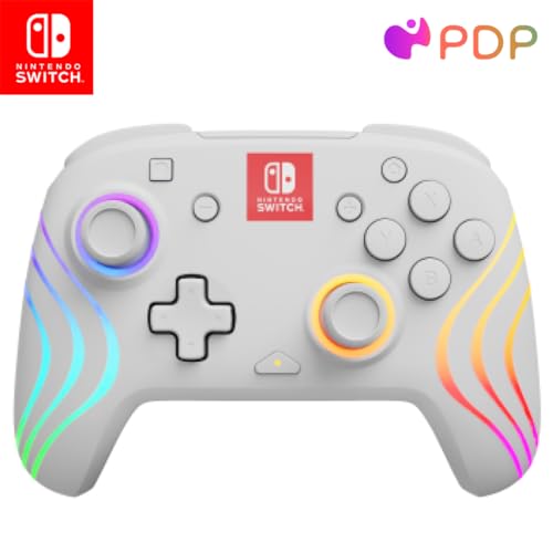 PDP Afterglow Wave Wireless Controller White Nintendo Switch