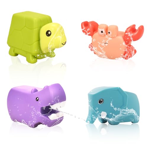 Toddler Bath Toys Age 1-6 Mold Free Bath Toy for 2 3 4 5 Year Old Boys Girls Toddler Bath Toys Gifts for 1-6 Year Old Water Bathtube Bath Toys for Kids Toddler Baby Boys Girls 1 2 3 4 5 6