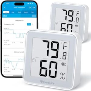 GoveeLife E-Ink Digital Bluetooth Indoor Thermometer Hygrometer