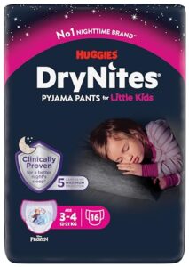 Huggies DryNites 3-4yrs Girl Jumbo Pack- 16 Pants