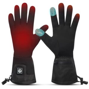 SNOW DEER Heated Glove Liner for Men and Women with Rechargable Battery for Outdoor Cycling Montorcycle Camping Hiking Skiing