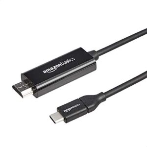 Amazon Basics USB-C to HDMI adapter cable (Thunderbolt 3 compatible) 4K