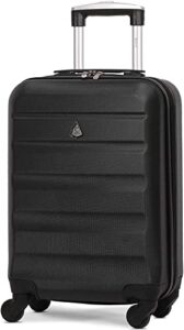 Aerolite Lightweight 55cm Hard Shell 34L Travel Carry On Hand Cabin Luggage Suitcase 4 Wheels