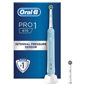 Oral-B Pro 1 Electric Toothbrushes For Adults With Pressure Sensor