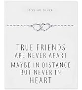 Philip Jones Sterling Silver Infinity Friendship Quote Necklace