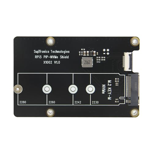Geekworm X1002 M.2 NVMe SSD PIP PCIe Peripheral Board for Raspberry Pi 5