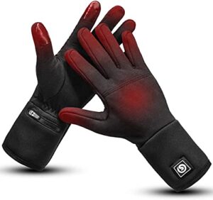 day wolf Heated Gloves Liners Electric Gloves For Men Women Rechargeable Battery Waterproof Hand Warmer For Winter Snow Biking Riding Skiing Cycling Hunting Snowboarding Mittens