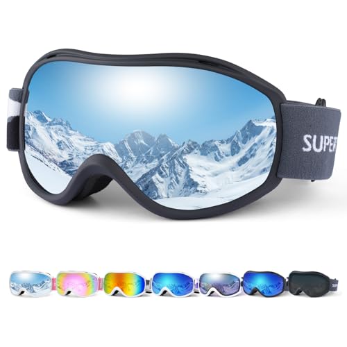 Supertrip Ski Goggles for Men Womens Anti-fog skiing goggles UV Protection Snow Snowboarding Goggles for Adult Youth