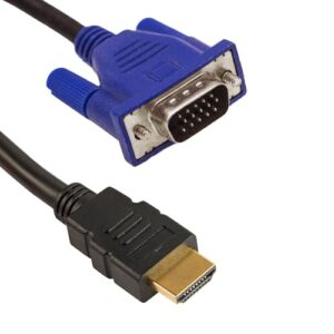 Pipestation HDMI to VGA Cable – 1.5m | VGA to HDMI Cable 1080P HDMI VGA Adapter Display Cable | Monitor to HDMI Adapter VGA HDMI Cable | HDMI to VGA Adapter for Monitor | HDMI VGA Cable Adapte
