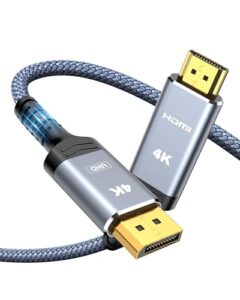 Highwings 4K DisplayPort to HDMI Cable 1M