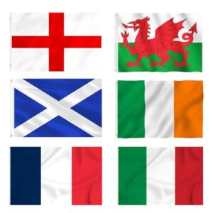 YOFANUP Six Nations Rugby Flags