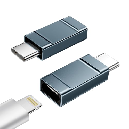 Yosou 2 Pack Lightning to USB-C Adapter Compatible with iPhone 15 Series/MacBook/Tablet/Laptop/Samsung