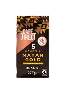 Cafédirect Mayan Gold Mexico Organic Fairtrade Whole Bean Coffee 227g (Pack of 6)