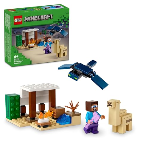 LEGO Minecraft Steve's Desert Expedition Building Toys for 6 Plus Year Old Kids