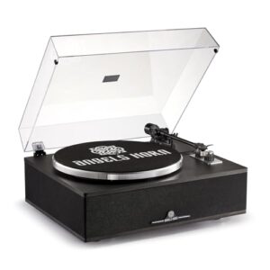 All-in-One Bluetooth Vinyl Record Player - High-Fidelity 2-Speed Turntable with Built-in Speakers - Includes Phono Preamp & Magnetic AT-3600L Cartridge - Black Classic Editio