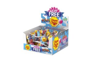 Chupa Chups Party Sweets - Sugar Free Assorted Box of Lollipops (50 Lollies In 3 Flavours)