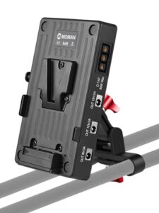 Moman VBP2 V Mount VLock Battery Plate with 15mm Rod Clamp