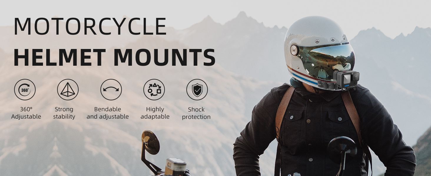 Motorcycle Helmet Chin Mount