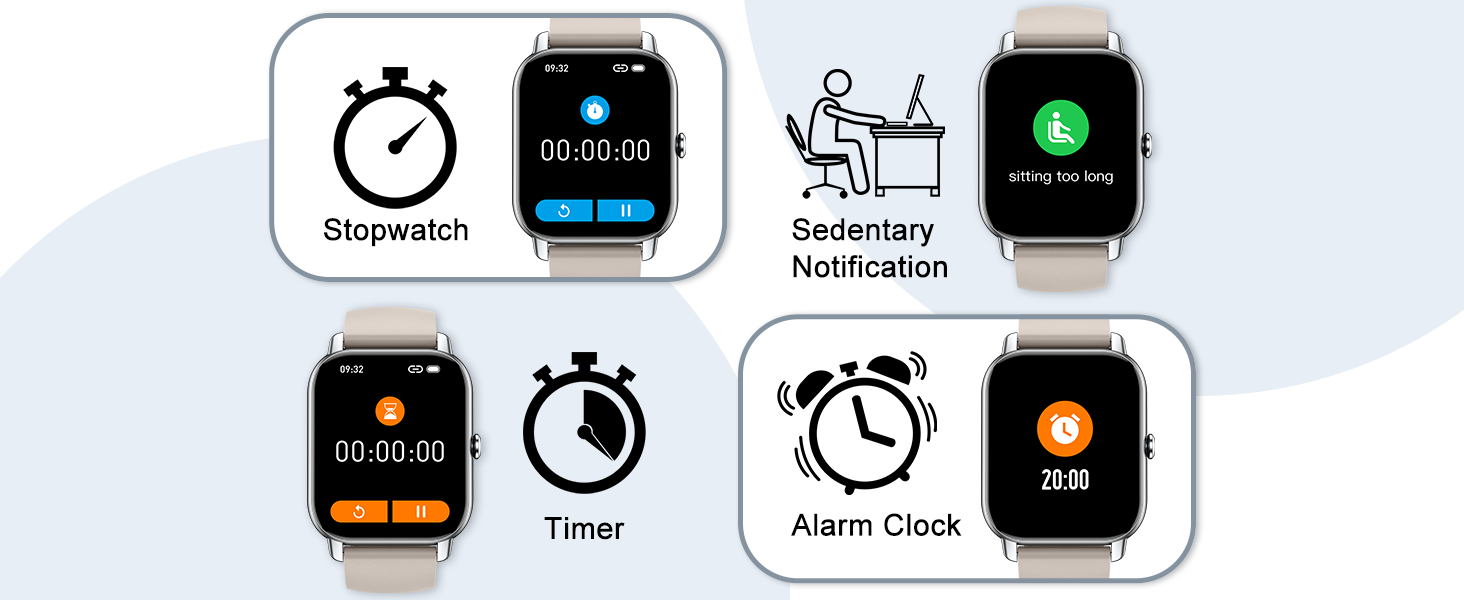 Smart Watch Answer/Make Calls, 1.85