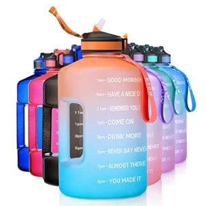 ETDW 3.78/2.2 Litre Water Bottle with Straw BPA Free