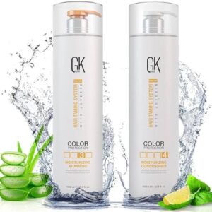 GK HAIR Keratin Moisturizing Shampoo and Conditioner Sets Duo (33.8 Fl Oz/1000ml) for Color Treated Hair - Daily Use Cleansing Dry to Normal Sulfate Paraben-Free - All Hair Types for Men and Wome