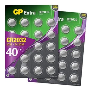 CR2032 Battery 3V Lithium – Pack of 40 – (CR 2032 / Batteries CR2032 / DL2032 / ECR2032/) Ideal for CMOS - Remotes – Head Torch - Tea Light Candles – Toys – Keyfob – Scales –– Led lights etc
