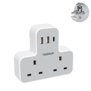 UK to European Travel Plug Adapter