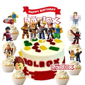 9pcs Game Cake Toppers Cake Decorations