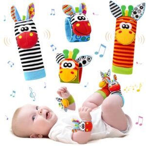 Baby Wrist Rattle & Foot Finders Set