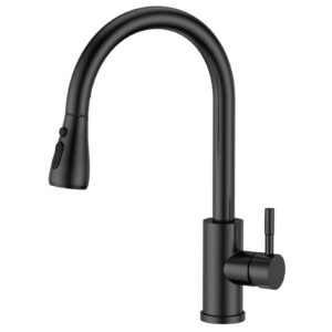 FORIOUS Kitchen Sink Taps Mixer with Pull Out Spray