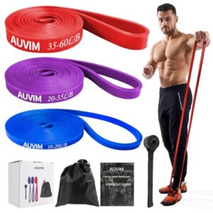 AUVIM Resistance Bands Sets Pull Up Bands 3 Different Levels Fitness Band for Strength Training