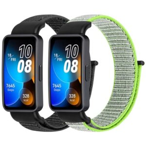 Tiptops Nylon Strap Compatible for Huawei Band 8/Huawei Band 8 NFC Women Men
