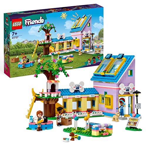 LEGO 41727 Friends Dog Rescue Centre Pet Animal Playset for Kids Aged 7 Plus Years Old with 2023 Series Characters Autumn and Zac Mini-dolls