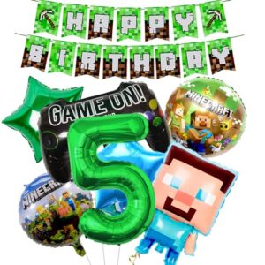 5th Minecraft Birthday Decorations