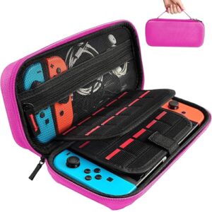 daydayup Switch Case Compatible with Nintendo Switch/Switch OLED - Carrying Case with 20 Game Cartridges