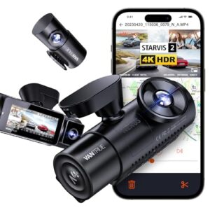 VANTRUE N4 Pro 4K Dash Cam Front Rear Inside 5G WiFi GPS