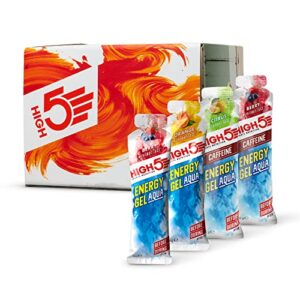 HIGH5 Energy Gel Aqua Caffeine Hit Liquid Quick Release Energy On The Go From Natural Fruit Juice (Mixed)