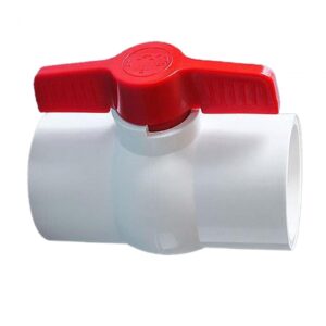 Qianly PVC Ball Valve Pipe Fitting Easily Installation Water Shut Off Valve Plumbing Fixtures for Swimming Pool Equipment Irrigation System