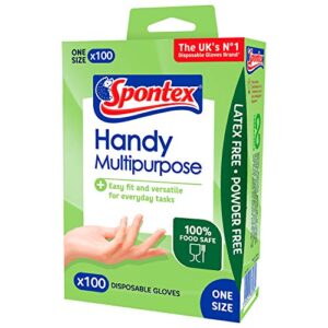 Spontex Multi-Purpose Disposable Gloves - 100 count (pack of 1)
