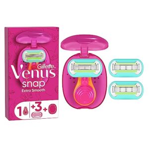 Gillette Venus Extra Smooth Snap Women's Razor + 3 Razor Blade Refills