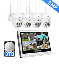 Hiseeu Wireless PTZ Security Camera System