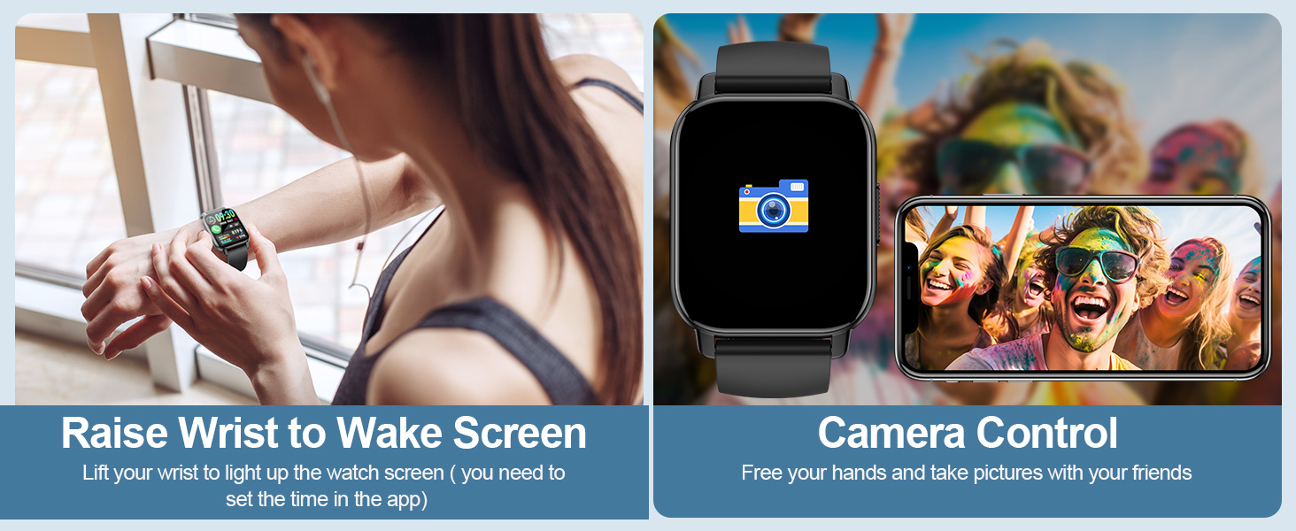 Raise Wrist to Wake Screen、Camera Control