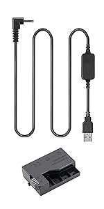 KWTOUL ACK-E8 USB AC Power Adapter with LP-E8 Dummy Battery and DR-E8 DC Coupler kit