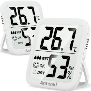Antonki Room Thermometer Indoor Hygrometer